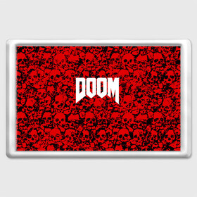 Магнит 45*70 с принтом DOOM в Петрозаводске, Пластик | Размер: 78*52 мм; Размер печати: 70*45 | Тематика изображения на принте: devil | doom | hell | mark of the doom slayer | slayer | ад | гарнил | дум | знаки | иероглифы | компьютерные игры 2019 | преисподняя | символ | солдат