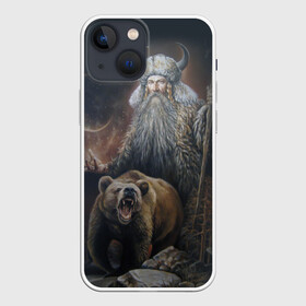 Чехол для iPhone 13 mini с принтом Велес в Петрозаводске,  |  | ethnic | folk | runes | slav | велес | медведь | руны | русь | славяне | фолк | фольклор | этника | этно | язычество