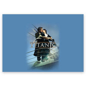 Поздравительная открытка с принтом Титаник постер в Петрозаводске, 100% бумага | плотность бумаги 280 г/м2, матовая, на обратной стороне линовка и место для марки
 | Тематика изображения на принте: 