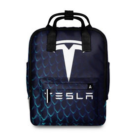 Женский рюкзак 3D с принтом Tesla Motors в Петрозаводске, 100% полиэстер | лямки с регулируемой длиной, сверху ручки, чтобы рюкзак нести как сумку. Основное отделение закрывается на молнию, как и внешний карман. Внутри два дополнительных кармана, один из которых закрывается на молнию. По бокам два дополнительных кармашка, куда поместится маленькая бутылочка
 | Тематика изображения на принте: auto | car | cars | coil | electro | elon | future | logo | moto | motors | musk | pixel | tesla | авто | автомобили | автомобиль | будущее | илон | лого | логотип | маск | мото | моторс | символ | тесла | электричество | электро