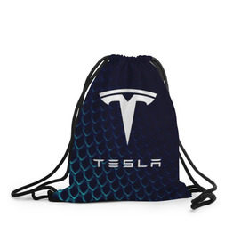 Рюкзак-мешок 3D с принтом Tesla Motors в Петрозаводске, 100% полиэстер | плотность ткани — 200 г/м2, размер — 35 х 45 см; лямки — толстые шнурки, застежка на шнуровке, без карманов и подкладки | Тематика изображения на принте: auto | car | cars | coil | electro | elon | future | logo | moto | motors | musk | pixel | tesla | авто | автомобили | автомобиль | будущее | илон | лого | логотип | маск | мото | моторс | символ | тесла | электричество | электро