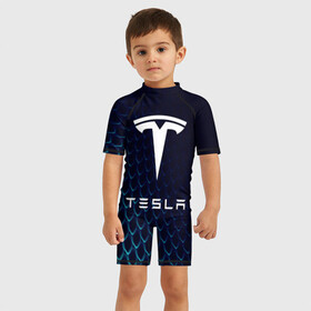 Детский купальный костюм 3D с принтом Tesla Motors в Петрозаводске, Полиэстер 85%, Спандекс 15% | застежка на молнии на спине | auto | car | cars | coil | electro | elon | future | logo | moto | motors | musk | pixel | tesla | авто | автомобили | автомобиль | будущее | илон | лого | логотип | маск | мото | моторс | символ | тесла | электричество | электро