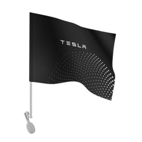 Флаг для автомобиля с принтом TESLA в Петрозаводске, 100% полиэстер | Размер: 30*21 см | auto | car | cars | coil | electro | elon | future | logo | moto | motors | musk | pixel | tesla | авто | автомобили | автомобиль | будущее | илон | лого | логотип | маск | мото | моторс | символ | тесла | электричество | электро
