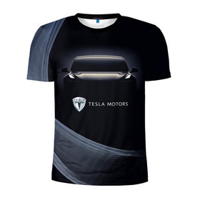 Мужская футболка 3D спортивная с принтом Tesla Model 3 в Петрозаводске, 100% полиэстер с улучшенными характеристиками | приталенный силуэт, круглая горловина, широкие плечи, сужается к линии бедра | auto | car | cars | coil | electro | elon | future | logo | moto | motors | musk | pixel | tesla | авто | автомобили | автомобиль | будущее | илон | лого | логотип | маск | мото | моторс | символ | тесла | электричество | электро
