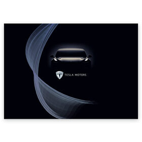 Поздравительная открытка с принтом Tesla Model 3 в Петрозаводске, 100% бумага | плотность бумаги 280 г/м2, матовая, на обратной стороне линовка и место для марки
 | Тематика изображения на принте: auto | car | cars | coil | electro | elon | future | logo | moto | motors | musk | pixel | tesla | авто | автомобили | автомобиль | будущее | илон | лого | логотип | маск | мото | моторс | символ | тесла | электричество | электро