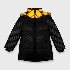 Зимняя куртка для девочек 3D с принтом CYBERPUNK 2077 (НА СПИНЕ) в Петрозаводске, ткань верха — 100% полиэстер; подклад — 100% полиэстер, утеплитель — 100% полиэстер. | длина ниже бедра, удлиненная спинка, воротник стойка и отстегивающийся капюшон. Есть боковые карманы с листочкой на кнопках, утяжки по низу изделия и внутренний карман на молнии. 

Предусмотрены светоотражающий принт на спинке, радужный светоотражающий элемент на пуллере молнии и на резинке для утяжки. | 2019 | cd project red | cyberpunk 2077 | future | hack | night city | samurai | sci fi | андроиды | безумие | будущее | киберпанк 2077 | логотип | роботы | самураи | фантастика | цифры