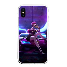 Чехол для iPhone XS Max матовый с принтом Evelynn в Петрозаводске, Силикон | Область печати: задняя сторона чехла, без боковых панелей | Тематика изображения на принте: agony | evelynn | game | hug | legends | legue | legueoflegends | lol | агонии | игра | легенд | лига | лигалегенд | лол | объятия | эвелинн