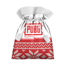 Подарочный 3D мешок с принтом Новогодний PUBG в Петрозаводске, 100% полиэстер | Размер: 29*39 см | 