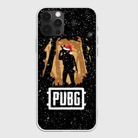 Чехол для iPhone 12 Pro с принтом Новогодний PUBG в Петрозаводске, силикон | область печати: задняя сторона чехла, без боковых панелей | 2019 | 2020 | 2021 | chicken | dinner | game | games | new | pubg | winner | year | год | игра | игрок | игры | новогодний | новый | пабг | подарки | подарок | праздник | рождество | сковорода | сковородка | шапка | шапочка