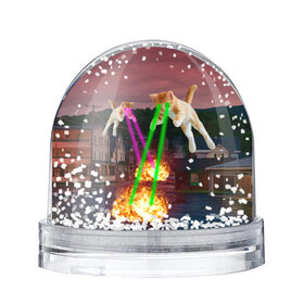 Снежный шар с принтом Кошачья Атака! в Петрозаводске, Пластик | Изображение внутри шара печатается на глянцевой фотобумаге с двух сторон | attack | bomb | cat | lazer | meme | neon | party | вечеринка | взрыв | коты | кошак | кошка | лазер | мем | неон | огонь