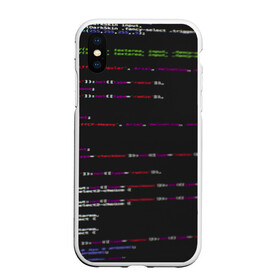 Чехол для iPhone XS Max матовый с принтом Программный код в Петрозаводске, Силикон | Область печати: задняя сторона чехла, без боковых панелей | Тематика изображения на принте: computer code | hacker | html | it | php | technology | код | компьютеры | материнская плата | программист | хакер