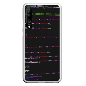 Чехол для Honor P30 с принтом Программный код в Петрозаводске, Силикон | Область печати: задняя сторона чехла, без боковых панелей | Тематика изображения на принте: computer code | hacker | html | it | php | technology | код | компьютеры | материнская плата | программист | хакер