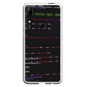 Чехол для Honor P Smart Z с принтом Программный код в Петрозаводске, Силикон | Область печати: задняя сторона чехла, без боковых панелей | Тематика изображения на принте: computer code | hacker | html | it | php | technology | код | компьютеры | материнская плата | программист | хакер