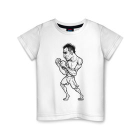 Детская футболка хлопок с принтом Tony Ferguson art в Петрозаводске, 100% хлопок | круглый вырез горловины, полуприлегающий силуэт, длина до линии бедер | ferguson | mma | tony | ufc | арманн | бокс | борьба | джиу джитсу | кукуй | тони | фергюсон | эль | энтони