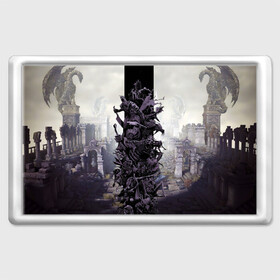 Магнит 45*70 с принтом Dark Souls Boss Collaboration в Петрозаводске, Пластик | Размер: 78*52 мм; Размер печати: 70*45 | boss | dark souls | demons | skull | демоны | кости | темные души | черепа