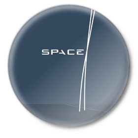 Значок с принтом SPACEX в Петрозаводске,  металл | круглая форма, металлическая застежка в виде булавки | falcon heavy | ilon mask | spacex | tesla | tesla roadster | илон маск | спейс икс | спейс экс | тесла | тесла родстер