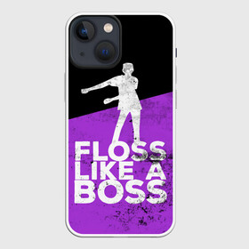 Чехол для iPhone 13 mini с принтом Floss Like A Boss в Петрозаводске,  |  | battle | boss | epic | floss | fortnite | game | games | lama | pubg | pvp | royale | save | survival | the | world | битва | выживание | дроп | игра | игры | королевская | лама | массакр | мир | пабг | спасти | фортнайт