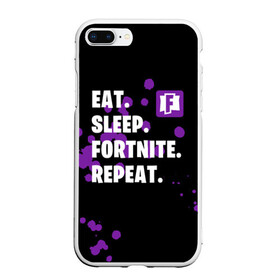 Чехол для iPhone 7Plus/8 Plus матовый с принтом Eat Sleep Fortnite Repeat в Петрозаводске, Силикон | Область печати: задняя сторона чехла, без боковых панелей | battle | boss | epic | floss | fortnite | game | games | lama | pubg | pvp | royale | save | survival | the | world | битва | выживание | дроп | игра | игры | королевская | лама | массакр | мир | пабг | спасти | фортнайт