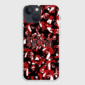 Чехол для iPhone 13 mini с принтом SlipKnot камуфляж в Петрозаводске,  |  | белый | гранж | красный | лица | маска | маски | метал | милитари | ню метал | паттрен | слипкнот | слипнот | участники | черный