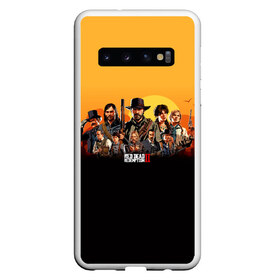 Чехол для Samsung Galaxy S10 с принтом Red Dead Redemption 2 в Петрозаводске, Силикон | Область печати: задняя сторона чехла, без боковых панелей | dead | gamer | john | marston | rdr | red | redemption | rockstar | shooter | western | вестерн | джон | марстон | шутер