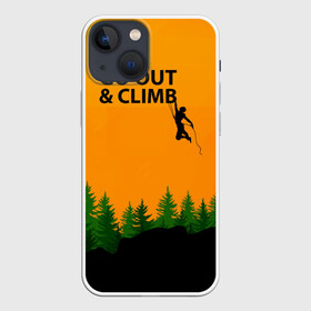 Чехол для iPhone 13 mini с принтом Альпинизм в Петрозаводске,  |  | adrenaline | adventure | extreme | hiking | mountaineering | mountains | rockclimbing | rocks | адреналин | альпинизм | горы | скалолазание | скалы | туризм | экстрим