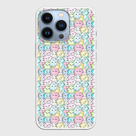 Чехол для iPhone 13 Pro с принтом Kawaii night в Петрозаводске,  |  | anime | cute | kawaii | manga | moon | night | nya | star | sticker | stickerbombing | sweet | аниме | звезда | кавай | луна | милый | ночь | стикер | стикербомбинг