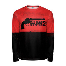 Мужской лонгслив 3D с принтом Red Dead Redemption 2 Пистолет в Петрозаводске, 100% полиэстер | длинные рукава, круглый вырез горловины, полуприлегающий силуэт | dead | die | flag | game | games | gta | gun | rdr | rdr2 | red | redemption | rockstar | sun | western | вестерн | выкуп | гта | дикий | запад | игра | игры | красный | мертвый | оружие | пистолет | рдр | рдр2 | рокстар | ружье
