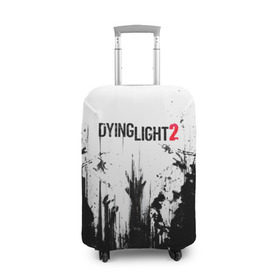 Чехол для чемодана 3D с принтом Dying Light 2 в Петрозаводске, 86% полиэфир, 14% спандекс | двустороннее нанесение принта, прорези для ручек и колес | action | axe | dying | horror | light | open | rpg | survival | techland | world | zombie | zombies | выживание | даин | дайинг | зомби | игра | игры | лайт | мир | открытый | про | топор | топорик | ужасы | хоррор | экшн