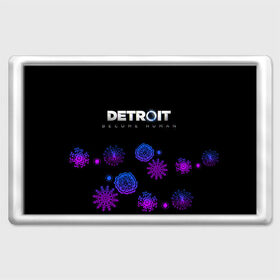 Магнит 45*70 с принтом Новогодний Detroit: Become human в Петрозаводске, Пластик | Размер: 78*52 мм; Размер печати: 70*45 | 