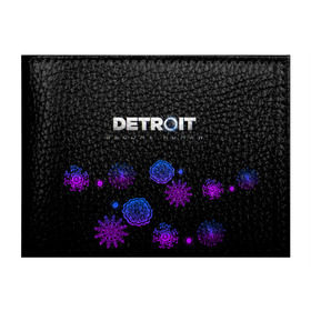 Обложка для студенческого билета с принтом Новогодний Detroit: Become human в Петрозаводске, натуральная кожа | Размер: 11*8 см; Печать на всей внешней стороне | Тематика изображения на принте: 