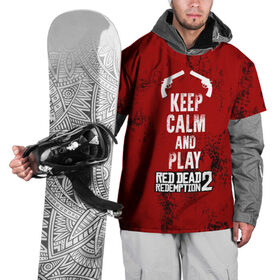 Накидка на куртку 3D с принтом RDR2 в Петрозаводске, 100% полиэстер |  | Тематика изображения на принте: game | gamer | keep calm | rdr2 | red dead redemption 2 | rockstar studios | игры