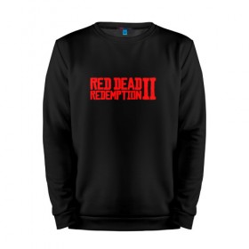 Мужской свитшот хлопок с принтом Red Dead Redemption 2 в Петрозаводске, 100% хлопок |  | game | logo | rdr2 | red dead redemption 2 | rockstar studios | игры | логотип