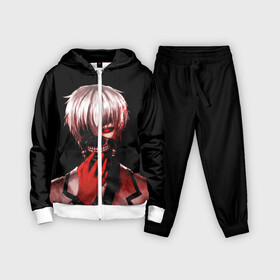 Детский костюм 3D с принтом Ken Kaneki в крови в Петрозаводске,  |  | anime | blood | eyepatch | ghoul | kaneki | ken | one eyed | tokyo | tokyoghoul | гуль | канеки | кен | кровь | одноглазый | токийский