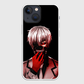 Чехол для iPhone 13 mini с принтом Ken Kaneki в крови в Петрозаводске,  |  | anime | blood | eyepatch | ghoul | kaneki | ken | one eyed | tokyo | tokyoghoul | гуль | канеки | кен | кровь | одноглазый | токийский