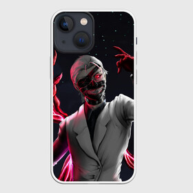 Чехол для iPhone 13 mini с принтом Ken Kaneki машет рукой в Петрозаводске,  |  | anime | blood | eyepatch | ghoul | kaneki | ken | one eyed | tokyo | tokyoghoul | гуль | канеки | кен | кровь | одноглазый | токийский