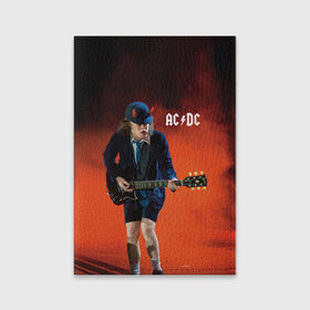 Обложка для паспорта матовая кожа с принтом AC/DC в Петрозаводске, натуральная матовая кожа | размер 19,3 х 13,7 см; прозрачные пластиковые крепления | ac d.c. | ac dc | acdc | angus | back | bad | black | chrome | guitar | hard | hell | highway | mucis | red | rock | smoke | young | ангус | гитара | группа | диси | дым | красный | музыка | рок | тяжелый | эйси | эйсидиси | янг