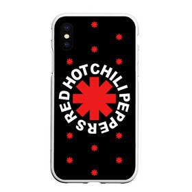 Чехол для iPhone XS Max матовый с принтом Red Hot Chili Peppers в Петрозаводске, Силикон | Область печати: задняя сторона чехла, без боковых панелей | chili | cross | hot | logo | music | peppers | red | red hot chili peppers | rhcp | rock | star | symbol | звезда | звездочка | красная | красный | крест | логотип | музыка | перцы | рок | символ | цветок | цветочек | чили