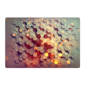 Магнитный плакат 3Х2 с принтом hexagon abstract в Петрозаводске, Полимерный материал с магнитным слоем | 6 деталей размером 9*9 см | 