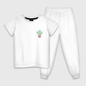 Детская пижама хлопок с принтом Fucktus-2 в Петрозаводске, 100% хлопок |  брюки и футболка прямого кроя, без карманов, на брюках мягкая резинка на поясе и по низу штанин
 | Тематика изображения на принте: cactus | you | аргументы | иголки | кактус | карман | колючий | растение