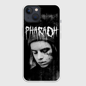 Чехол для iPhone 13 с принтом PHARAOH в Петрозаводске,  |  | dark | dead | dolor | dynasty | hip | hop | pharaoh | phlora | phloyd | phosphor | rap | raper | redrum | russian | skr | tattoo | yungrussia | глеб | голубин | мрачный | репер | русский | рэп | скр | уаджет | фара | фараон | хип | хоп