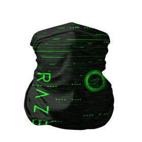 Бандана-труба 3D с принтом RAZER в Петрозаводске, 100% полиэстер, ткань с особыми свойствами — Activecool | плотность 150‒180 г/м2; хорошо тянется, но сохраняет форму | 101 | brand | company | gamer | green | logo | mamba | naga | player | razer | rzr | snake | бренд | железо | зеленый | змея | компания | лого | рейзер | софт