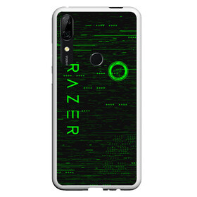 Чехол для Honor P Smart Z с принтом RAZER в Петрозаводске, Силикон | Область печати: задняя сторона чехла, без боковых панелей | Тематика изображения на принте: 101 | brand | company | gamer | green | logo | mamba | naga | player | razer | rzr | snake | бренд | железо | зеленый | змея | компания | лого | рейзер | софт