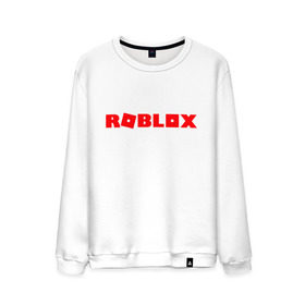 Мужской свитшот хлопок с принтом Roblox Logo в Петрозаводске, 100% хлопок |  | logo | roblox | лого | логотип | надпись | роблокс