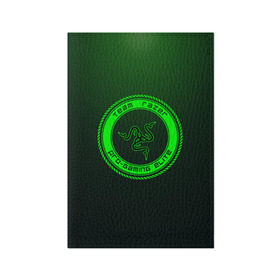 Обложка для паспорта матовая кожа с принтом RAZER в Петрозаводске, натуральная матовая кожа | размер 19,3 х 13,7 см; прозрачные пластиковые крепления | Тематика изображения на принте: 101 | brand | company | gamer | green | logo | mamba | naga | player | razer | rzr | snake | бренд | железо | зеленый | змея | компания | лого | рейзер | софт