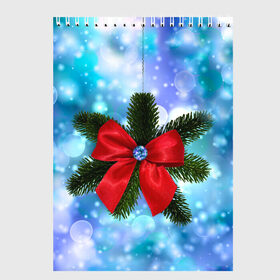 Скетчбук с принтом Новогодний бантик в Петрозаводске, 100% бумага
 | 48 листов, плотность листов — 100 г/м2, плотность картонной обложки — 250 г/м2. Листы скреплены сверху удобной пружинной спиралью | Тематика изображения на принте: christmas | cookie | gift | gingerbread | new | present | snow | snowflakes | three | xmas | year | год | ёлка | ель | новый | подарок | пряник | рождество | снег | снежинки | сюрприз