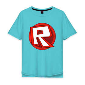Мужская футболка хлопок Oversize с принтом Roblox в Петрозаводске, 100% хлопок | свободный крой, круглый ворот, “спинка” длиннее передней части | minecraft | roblox | игра | копатель | майнкрафт | роблокс
