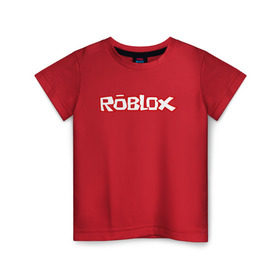 Детская футболка хлопок с принтом Roblox в Петрозаводске, 100% хлопок | круглый вырез горловины, полуприлегающий силуэт, длина до линии бедер | Тематика изображения на принте: minecraft | roblox | игра | копатель | майнкрафт | роблокс