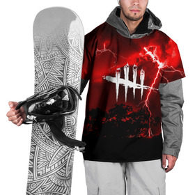 Накидка на куртку 3D с принтом DEAD BY DAYLIGHT в Петрозаводске, 100% полиэстер |  | dead by daylight | game | hillbilly | maniacs | trapper | wraith | деревенщина | мертвые днем | охотник | призрак