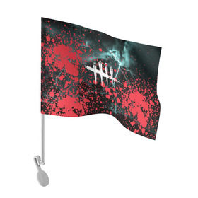 Флаг для автомобиля с принтом DEAD BY DAYLIGHT в Петрозаводске, 100% полиэстер | Размер: 30*21 см | dead by daylight | game | hillbilly | maniacs | trapper | wraith | деревенщина | игра | мертвые днем | охотник | призрак