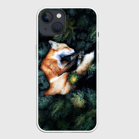 Чехол для iPhone 13 с принтом Лисичка в Лесу в Петрозаводске,  |  | core | cute | forest | fox | foxes | ginger | world | деревья | забавная | зелень | кино | лес | лис | лиса | лисица | лисицы | лисичка | лисички | лист | листва | лисы | милая | мира | рыжая | рыжие | сердце | смешная | фильм | фыр